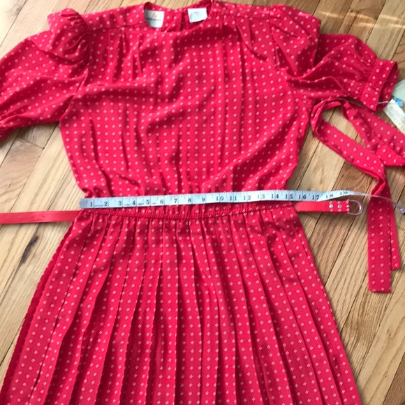 Vintage Silk Colorful Bright Retro Rockabilly Coastal Western overlay pleated - Picture 12 of 15